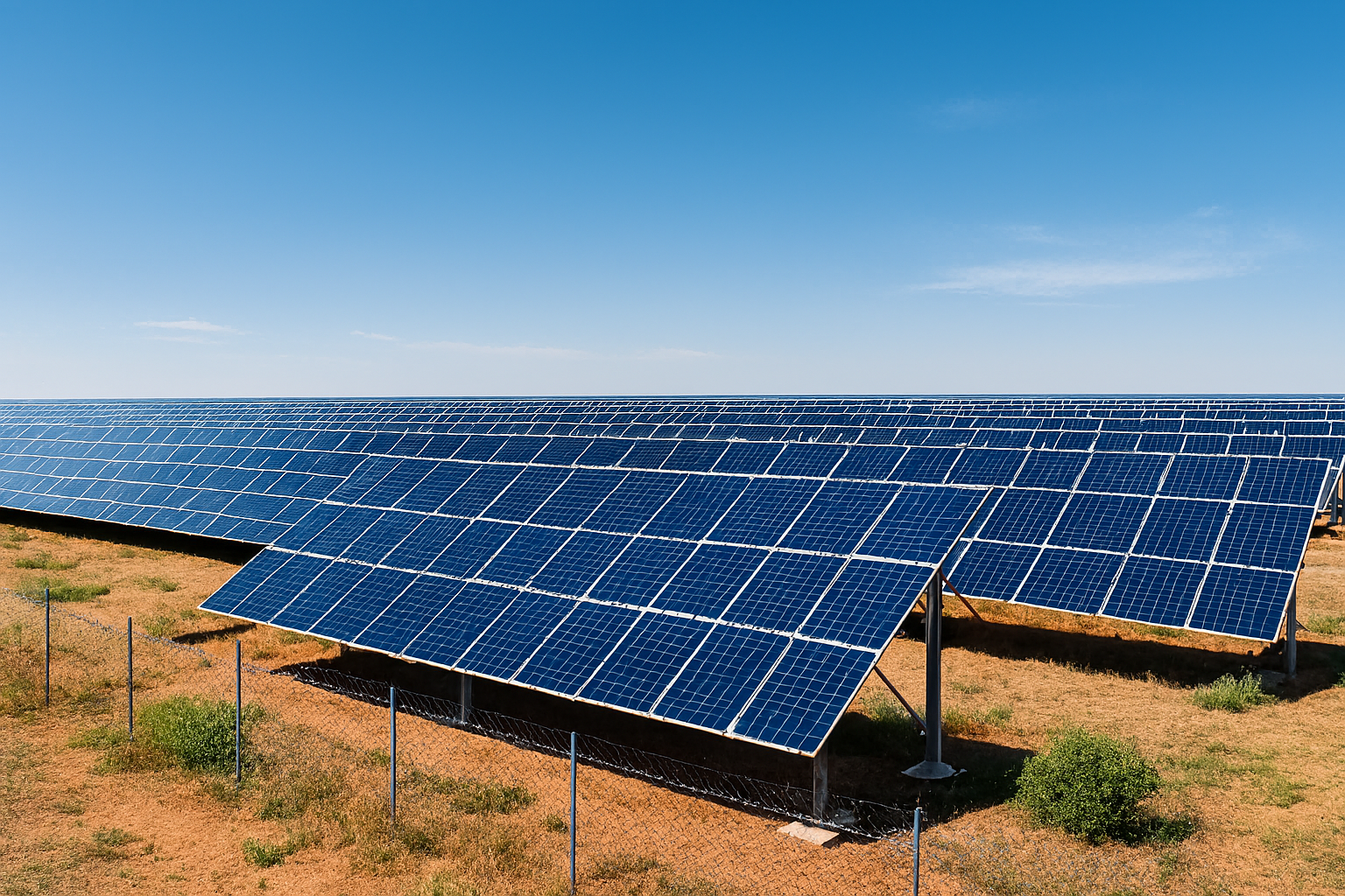 Utility-Scale Industrial Solar Plants